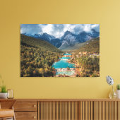 Water | Blue Moon Lake, China Canvas Afdruk (Insitu (Woonkamer))
