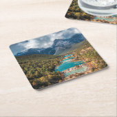 Water | Blue Moon Lake, China Kartonnen Onderzetters (Schuin)