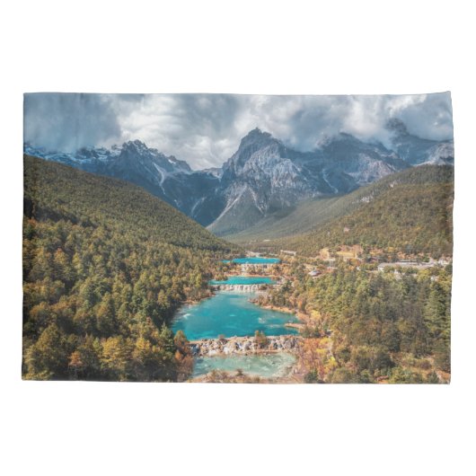 Water | Blue Moon Lake, China Kussensloop (Achterkant)