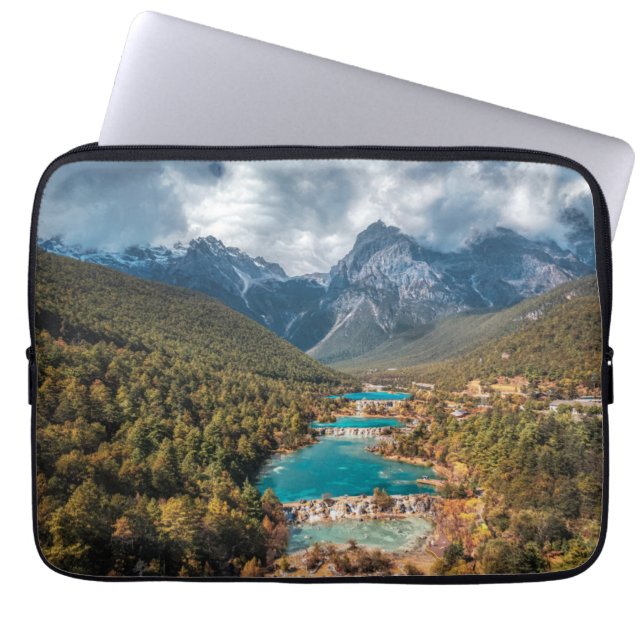 Water | Blue Moon Lake, China Laptop Sleeve (Voorkant)