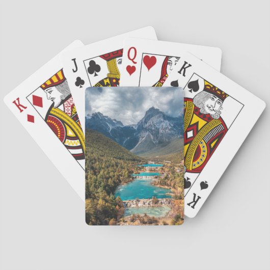 Water | Blue Moon Lake, China Pokerkaarten (Achterkant)