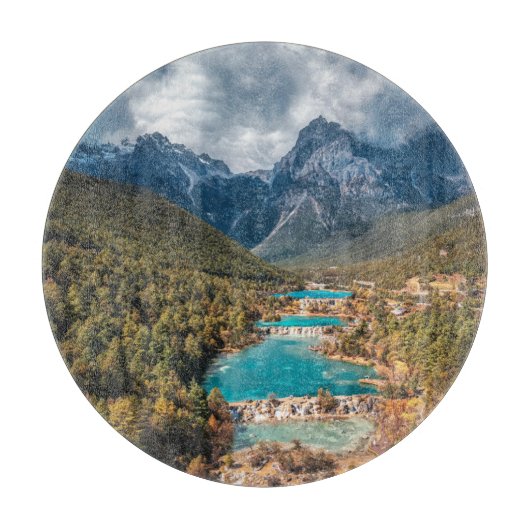 Water | Blue Moon Lake, China Snijplank (Voorkant)