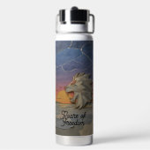 Water Bottle 25oz – Sunset Lion Waterfles (Achterkant)