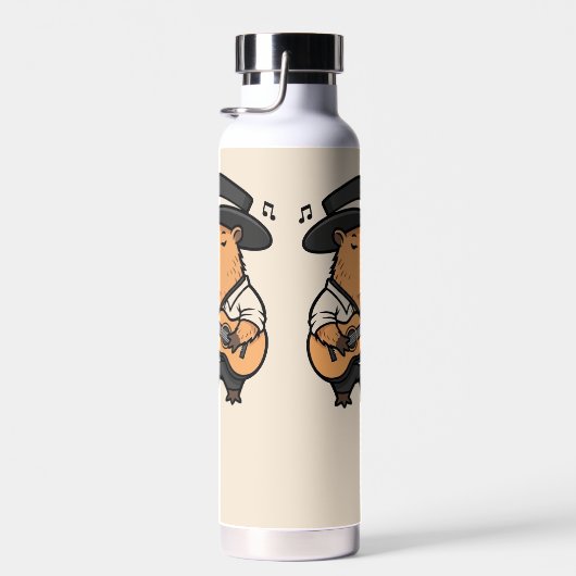 Water Bottle – Capybara Music Flow Waterfles (Rechts)