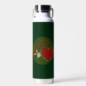 Water Bottle Christmas Logo Waterfles (Voorkant)
