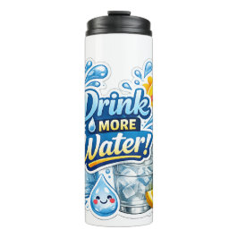 Water bottle drink more water thermosbeker