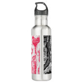 Water Bottle – Friction Lands Abstract Design Waterfles (Achterkant)