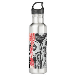 Water Bottle – Friction Lands Abstract Design Waterfles