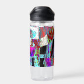 Water Bottle – Neon Pulse Waterfles (Achterkant)