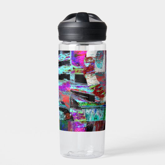Water Bottle – Neon Pulse Waterfles (Voorkant)