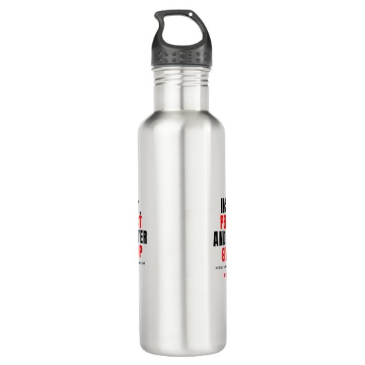 Water Bottle - Never Stop Waterfles (Achterkant)