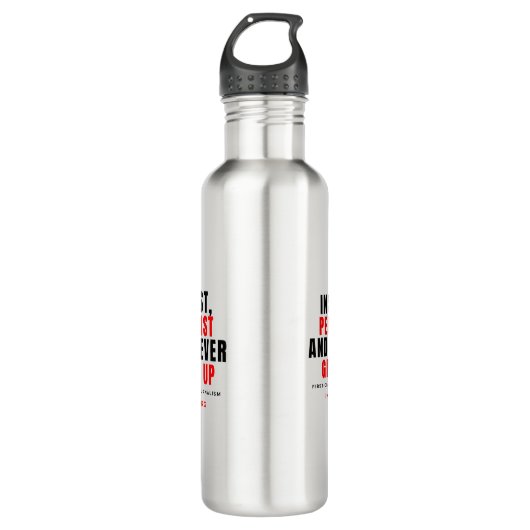Water Bottle - Never Stop Waterfles (Voorkant)