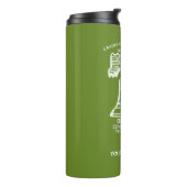 Water Bottle - Olive Green (Personalized) Thermosbeker (Gedraaid links)
