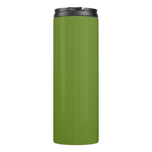 Water Bottle - Olive Green (Personalized) Thermosbeker (Achterkant)
