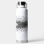 Water Bottle personalizado con trozos dispersos Waterfles (Achterkant)