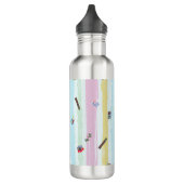 Water Bottle – Sports & Stripes Pastel Racing  Waterfles (Links)