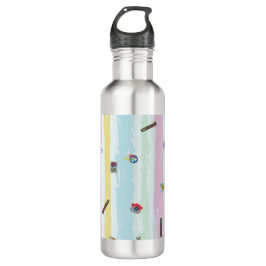 Water Bottle – Sports & Stripes Pastel Racing Waterfles