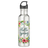 Water Bottle-Spring Floral Drinkware Waterfles (Voorkant)