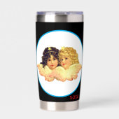 WATER BOTTLE TUMBLER TWIN ANGELS XOXO GEÏSOLEERDE DRINKBEKER (Voorkant)