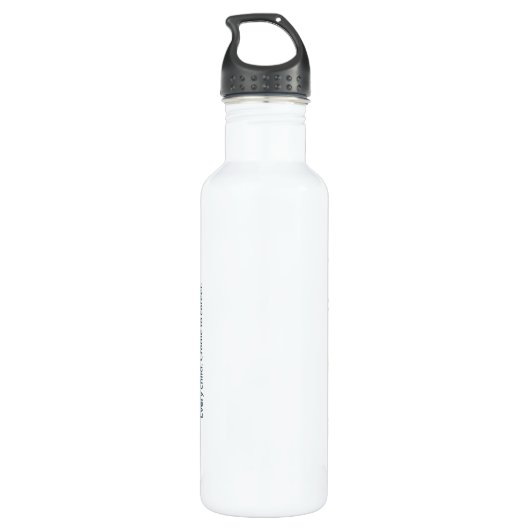 Water Bottle - White Waterfles (Achterkant)