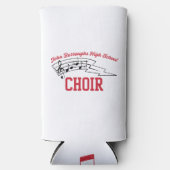 Water Bottle with Black Cursive Name, Phone, Year Seltzer Blikjeskoeler (Voorkant)