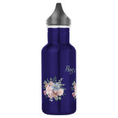 Water Bottle with Bold Floral Motif and Heartfelt  Waterfles (Links)