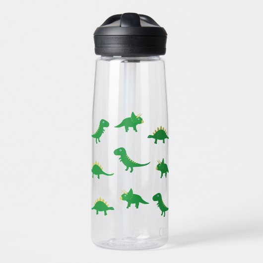 Water bottle with dinosaurs waterfles (Voorkant)