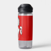 Water bottle with flag of Kent County, England Waterfles (Achterkant)