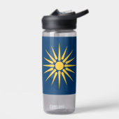 Water bottle with flag of Macedonia, Greece Waterfles (Links)