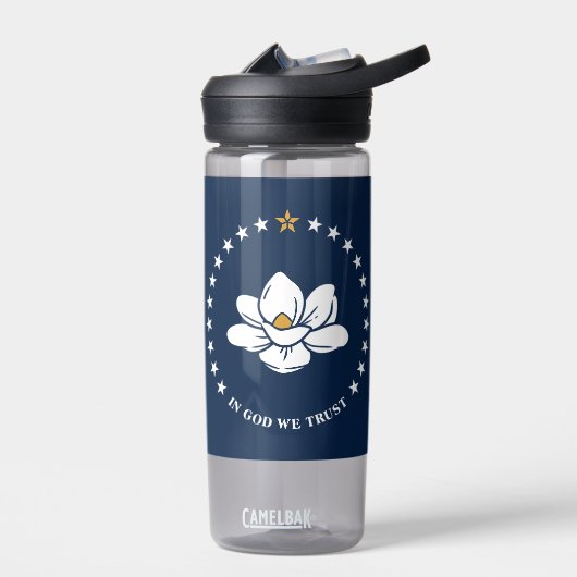 Water bottle with flag of Mississippi, USA Waterfles (Links)