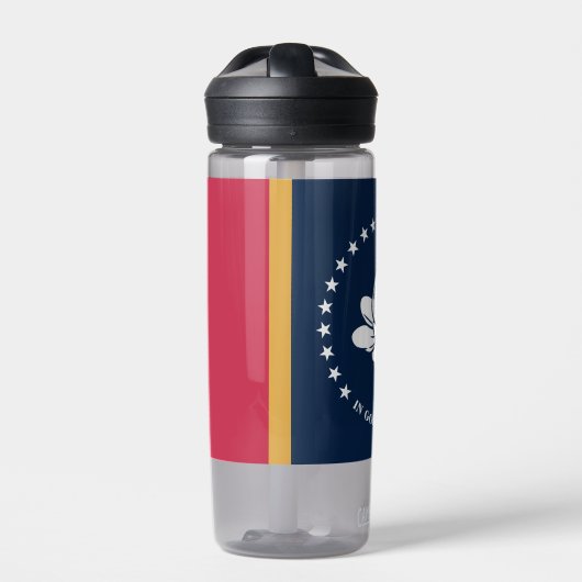 Water bottle with flag of Mississippi, USA Waterfles (Voorkant)