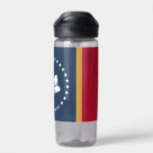 Water bottle with flag of Mississippi, USA Waterfles (Achterkant)
