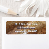 Water boven Graniet bij Franconia Notch Flume Etiket (Insitu)