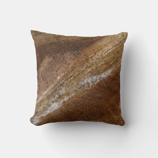 Water boven Graniet bij Franconia Notch Flume Kussen (Voorkant)