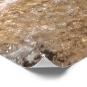 Water boven Graniet bij Franconia Notch Flume Poster (Hoek)