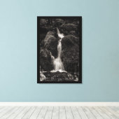 Water boven mos canvas afdruk (Insitu (Houten vloer))