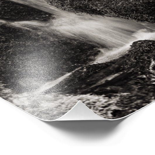 Water boven mos foto afdruk (Hoek)