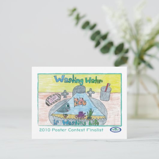 Water Briefkaart (Staand voorkant)