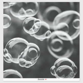 Water Bubble Vinyl Sticker – Verse & Minimale Ontw