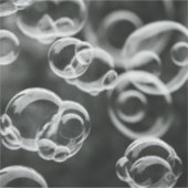 Water Bubble Vinyl Sticker – Verse & Minimale Ontw (Voorkant)