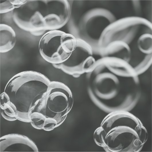 Water Bubble Vinyl Sticker – Verse & Minimale Ontw (Voorkant)