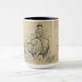 Water Buffalo Chinese Ox Jaar Verjaardag persoonli Mok (Midden)