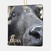 Water Buffalo, India Keramisch Ornament (Links)
