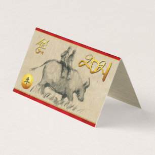 Water Buffalo Kinderen Chinees Ox 2021 verpakking  Kaart