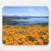 Water | California Lake With Golden Poppies Muismat (Voorkant)