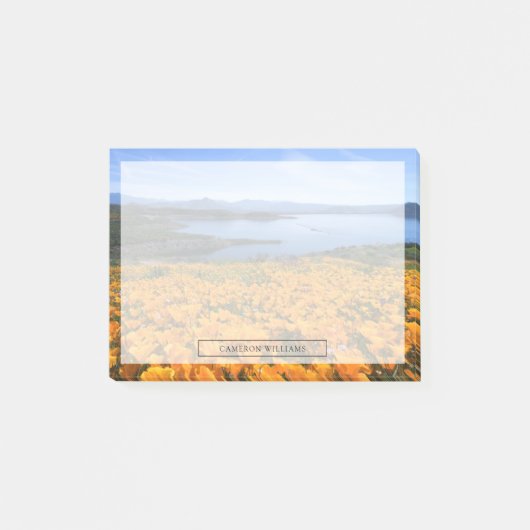 Water | California Lake With Golden Poppies Post-it® Notes (Voorkant)