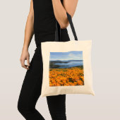 Water | California Lake With Golden Poppies Tote Bag (Voorkant (product))
