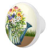 Water can met wilde bloemen keramische knop (Rechts)