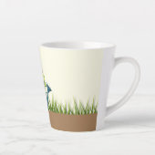Water can met wilde bloemen latte mok (Rechts)