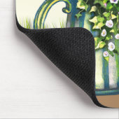 Water can met wilde bloemen muismat (Hoek)